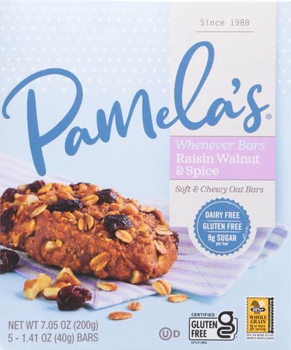 Pamela's Whenever Bars, Oat Raisin Walnut Spice, 5 ct