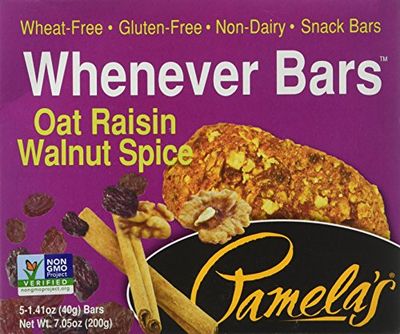 Pamela&#39;s Whenever Bars, Oat Raisin Walnut Spice, 5 ct