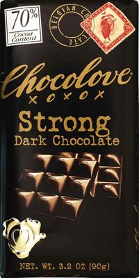 Strong Dark Chocolate 70% (12 Bars) 3.20 Ounces