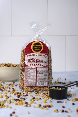 Amish Country Popcorn | 2 lb Bag | Rainbow Popcorn Kernels | Old Fashioned, Non-GMO and Gluten Free (Rainbow - 2 lb Bag)