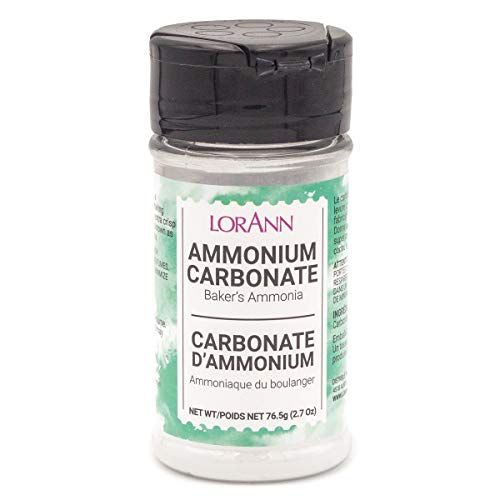 LorAnn Oils Baker&#39;s Ammonia (Ammonium Carbonate) - Ideal for Springerle &amp; Thin, Crispy Cookies, Perfect with Wooden Cookie Molds, Hirschhornsalz Hartshorn Ammonium Carbonate For Baking - 2.7oz