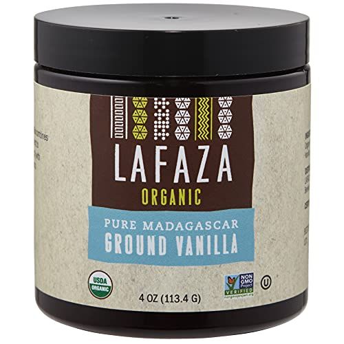 Lafaza Organic Madagascar Bourbon Pure Ground Vanilla Bean Powder, 4oz
