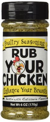 Rub Some Chicken Savory Herbs &amp; Garlic Seasoning , 6 OZ - packaging may vary