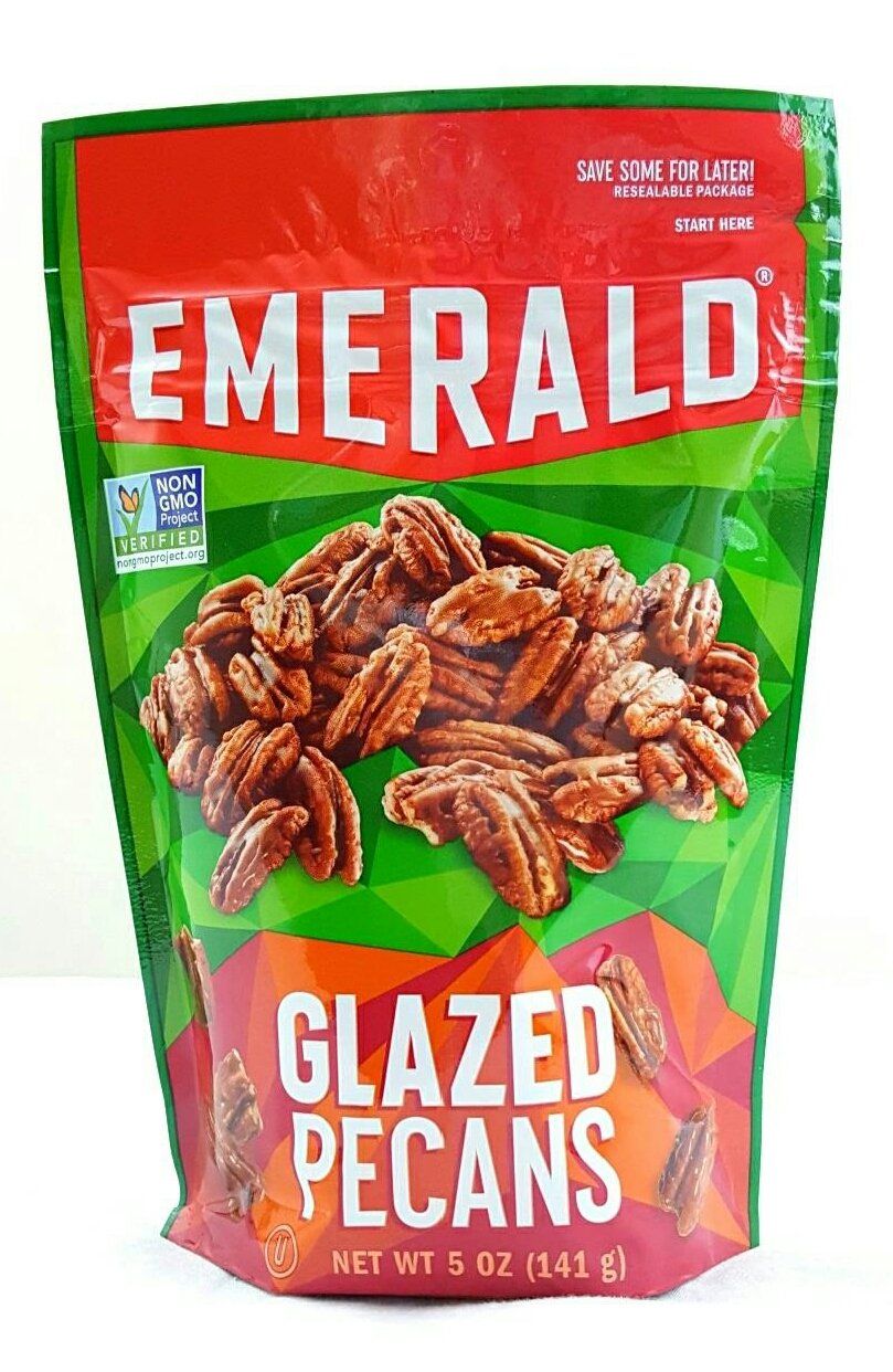 Emerald Glazed Pecans, Non GMO Verified, 5 oz (Pack of 4)