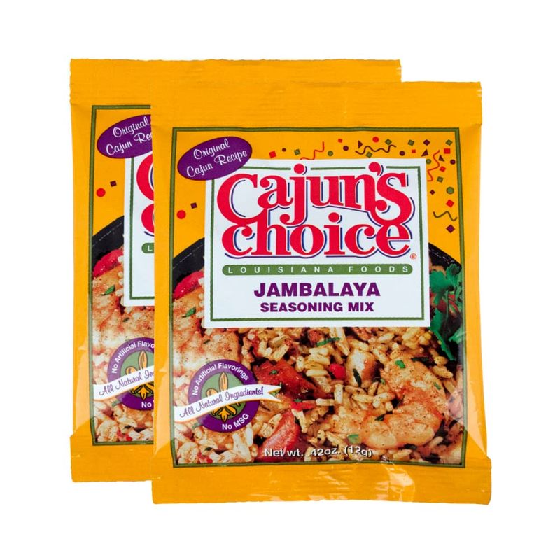 Jambalaya Seasoning Mix 0.42 oz Cajun&#39;s Choice Louisiana Foods (Pack of 2)