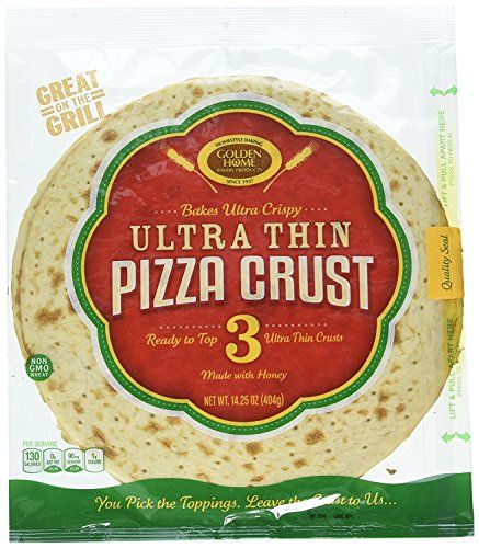 Golden Home Bakery Products Ultra Thin Pizza Crust, 12 (3 Pack)