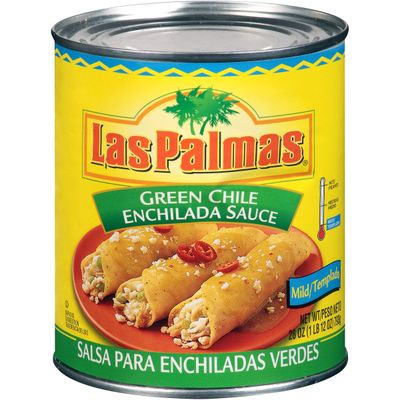 Las Palmas Green Chile Enchilada Sauce, Mild, 28 Ounce (Pack of 12)