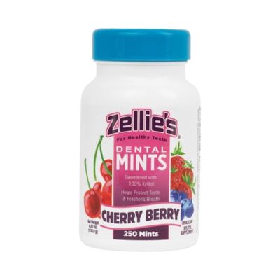 Zellie&#39;s |100% Xylitol Sugar Free Cherry Berry Breath Mints | Non-GMO, Low-Calorie, Gluten Free, Vegan &amp; Kosher Mints (250 Count - Pack of 1)