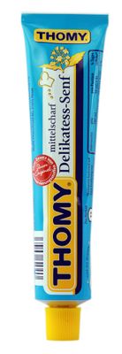 Thomy Medium Mustard (Mittelscharf Delikatess-Senf) Pack of 3x100ml