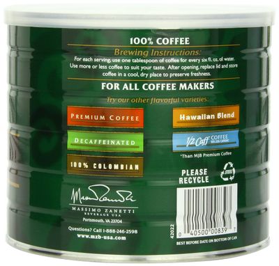 MJB Coffee, European Roast Ground Coffee, Dark Roast, 23 Ounce