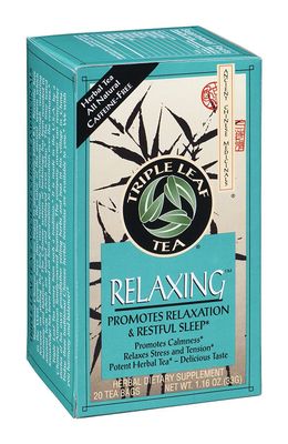 Triple Leaf Tea Relaxing Herbal Tea, 20 Tea Bags per Box (Pack of 3 Boxes)