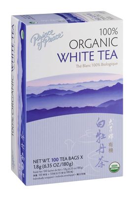 Prince of Peace Organic Premium White Tea 100 tea bags (Pack of 3)