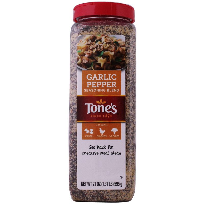 Tone&#39;s Garlic Pepper Blend - 22 oz. shaker