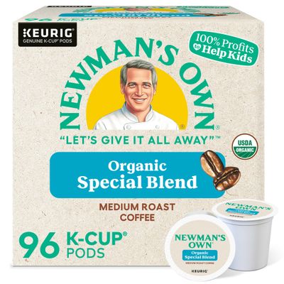 Newman&#39;s Own Organics Special Blend Keurig Single-Serve K-Cup Pods, Medium Roast Coffee, 96 Count