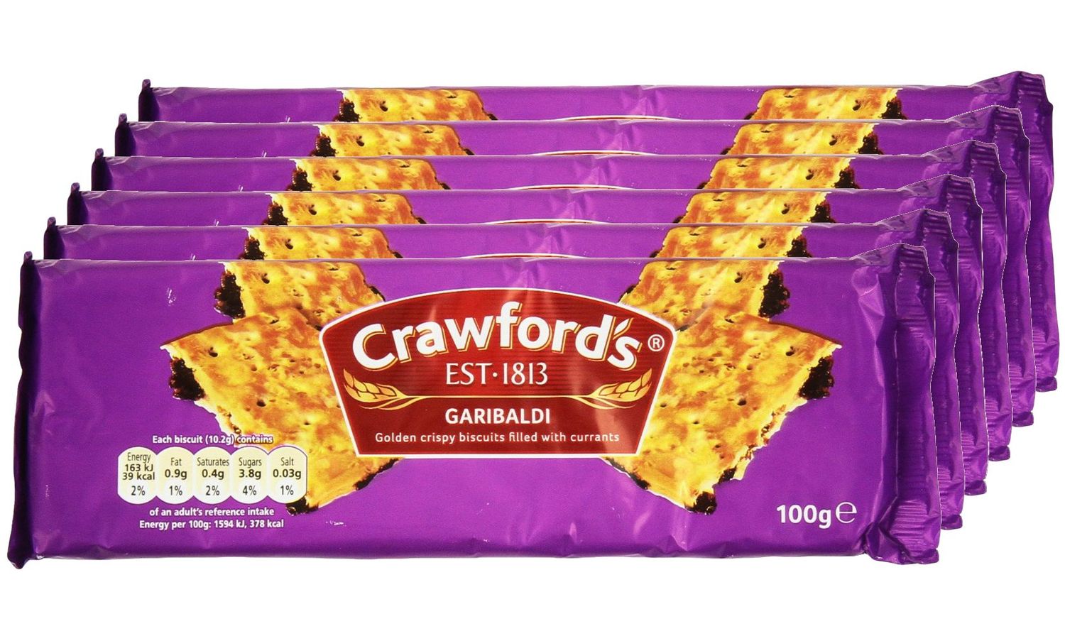 Crawford&#39;s Garibaldi Biscuits, 3.52 Ounce (Pack of 6)