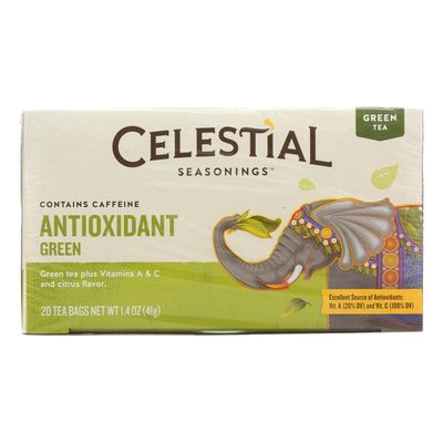 Celestial Seasonings Antioxidant Green Tea Bags 20 ea (Pack of 6)