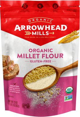 Arrowhead Mills Organic Gluten Free Millet Flour, 23 oz Bag