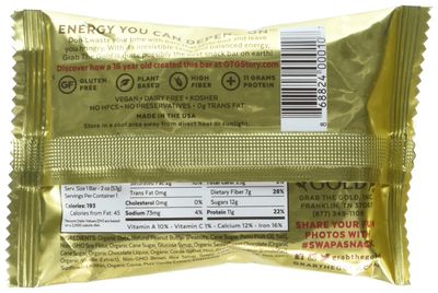 Grab The Gold Gluten Free Snack Bar, Chocolate Peanut Butter, 12 Count