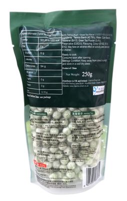 WuFuYuan - Green Tea Tapioca Pearl 8.8 Ounce Bag, [Pack of 1]