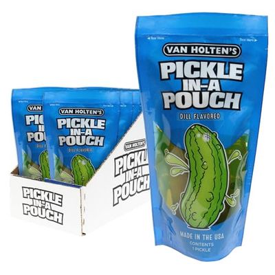 Van Holten&#39;s Pickles - Jumbo Dill Pickle-In-A-Pouch - 12 Pack