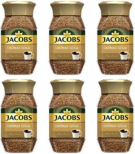 Jacobs Cronat Gold Instant Coffee 200 Gram / 7.05 Ounce (Pack of 6)