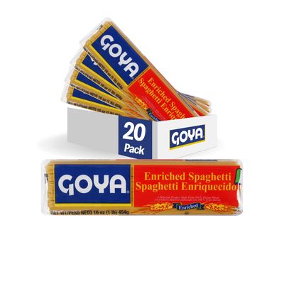 Goya Foods Spaghetti Pasta, 16-Ounce (Pack of 20)