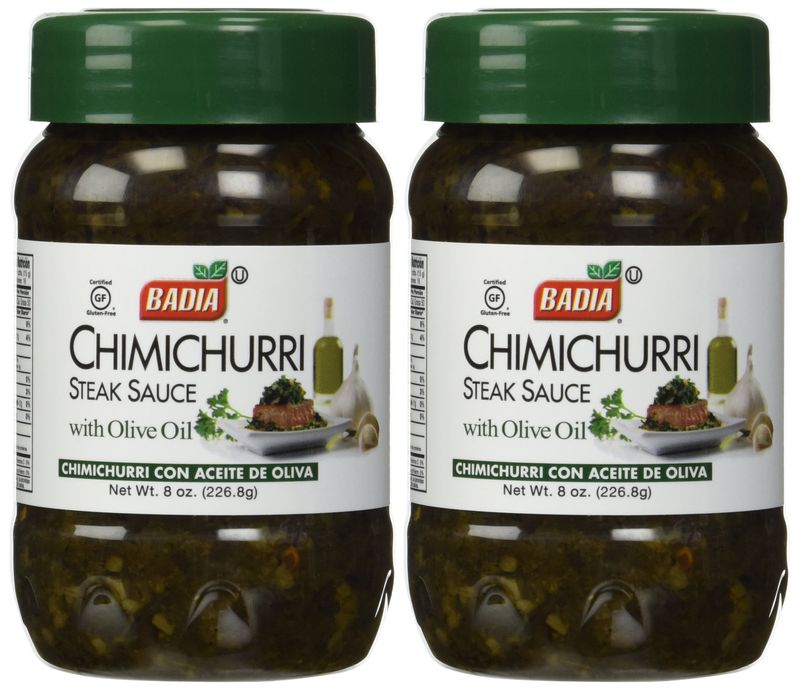 Badia Chimichurri Steak Sauce with Olive Oil, 8 oz (2 Pack)