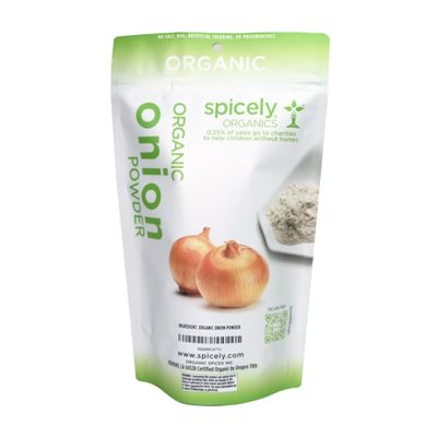 Spicely Organic Onion Powder 1 Lb Bag Certified Gluten Free