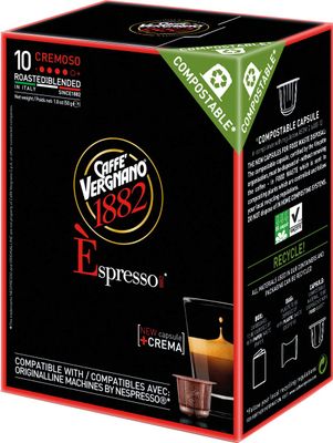 Caffe Vergnano spresso Cremoso 3 packs x 10 Capsules