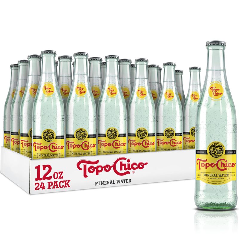 TOPO CHICO Mineral Water, 12 Fl Oz, Pack of 24