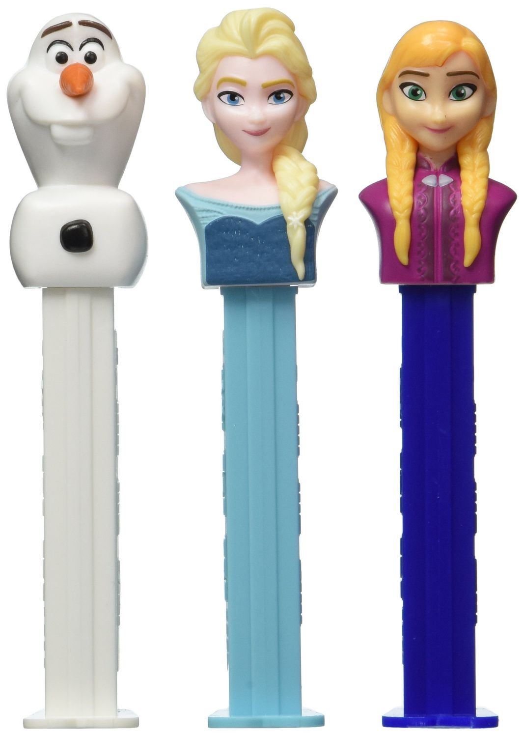 PEZ Candy Disney Frozen Rolls &amp; Dispenser Bundle - Set of 3 Characters (Ann, Elsa and Olaf),Multi-colored