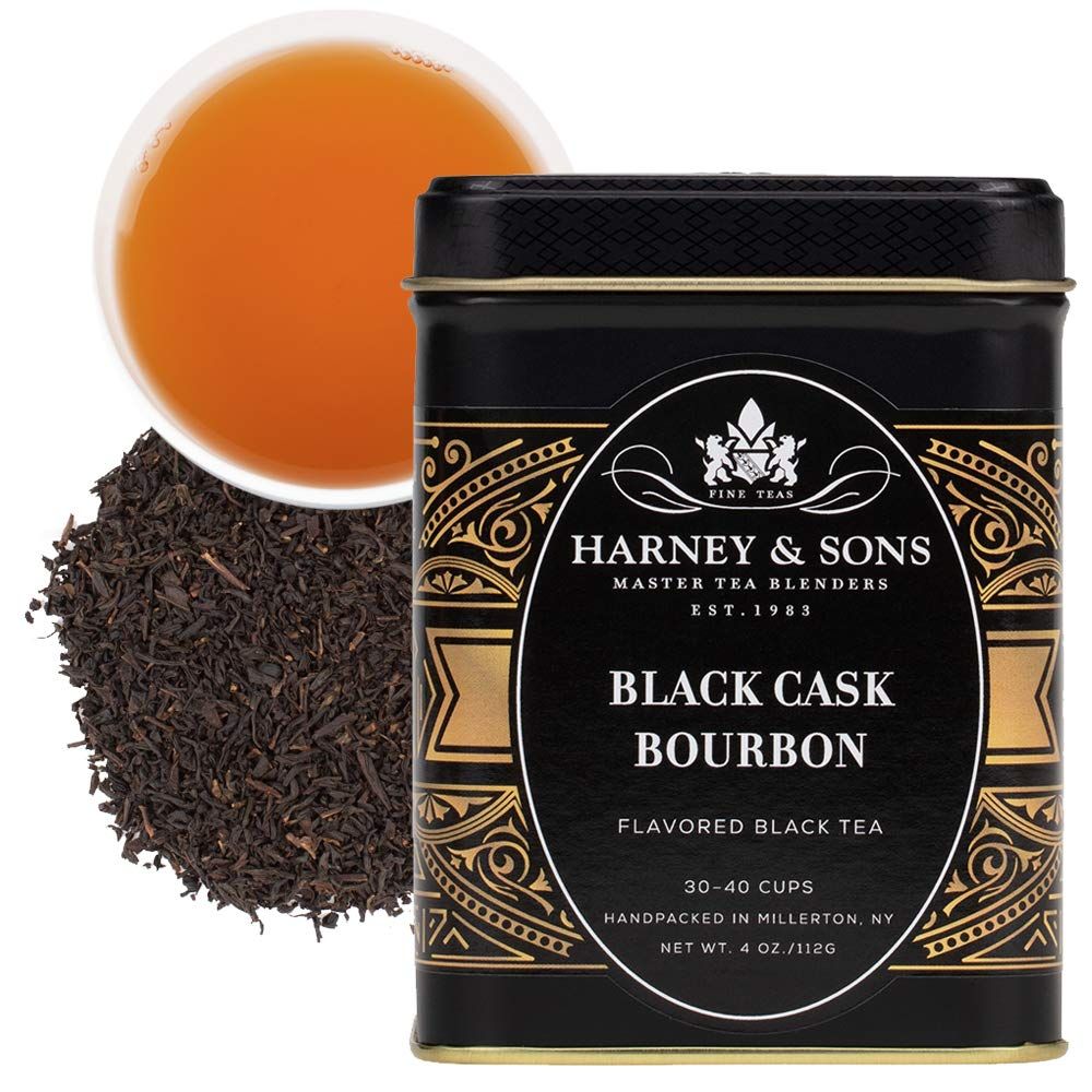 Harney &amp; Sons Black Cask loose tea in tin, Bourbon, 4 Oz