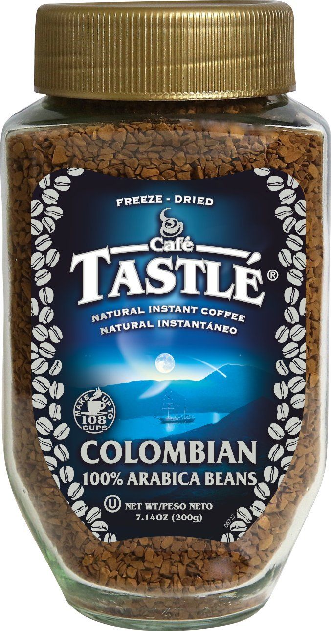 Cafe Tastle Colombian 100% Arabica Instant Coffee, 7.14 Ounce