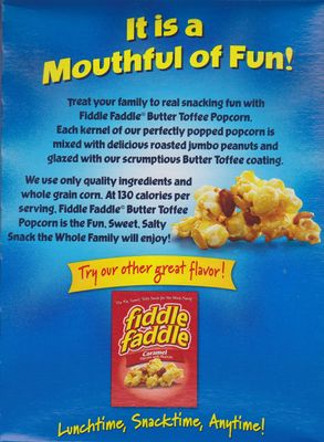 Fiddle Faddle - Butter Toffee with Peanuts - 2 boxes