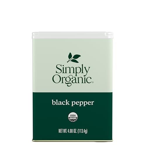 Simply Organic Black Pepper, Certified Organic | 4 oz