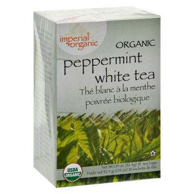 Uncle Lee&#39;s Tea 100% Organic Peppermint White Tea 18 Bag(S)