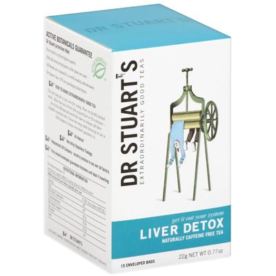 Dr Stuart&#39;s Organic Liver Detox Tea | Made with Natural Ingredients | Herbal Tea Helps in Liver Health &amp; Cleansing | Detoxification Support | Caffeine Free | 0.91 Oz (15 Teabags)