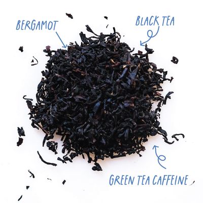 Kubo Tea, Earl Grey Black Tea, Organic High Caffeine Blend, 20 Servings (155mg Caffeine each), Pyramid Tea Bags, Compostable &amp; Biodegradable Packaging, Healthy Coffee Substitute