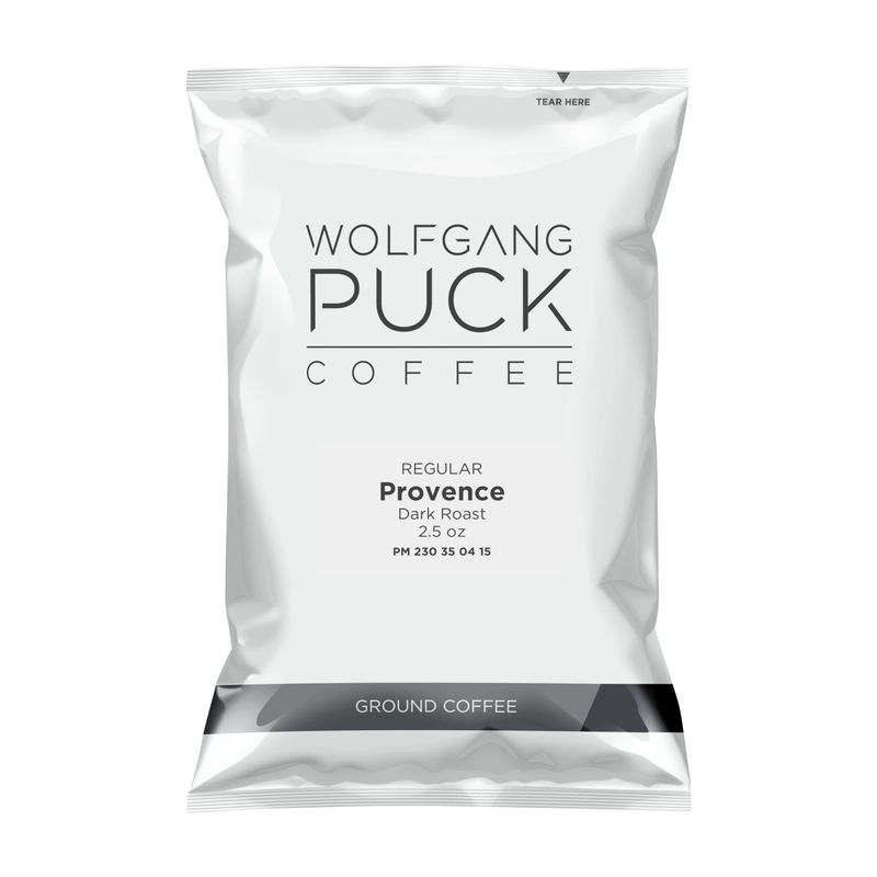 Wolfgang Puck Coffee, Provence French Roast, 2.5 ounce Portion Packs (makes 8-10 cups) (Pack of 18)