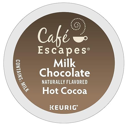 Caf Escapes Milk Chocolate Hot Cocoa, Single-Serve Keurig K-Cup Pods, Hot Chocolate, 72 Count