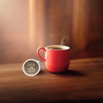 Caf Escapes Milk Chocolate Hot Cocoa, Single-Serve Keurig K-Cup Pods, Hot Chocolate, 72 Count
