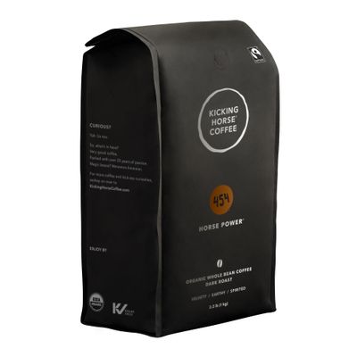 Kicking Horse Coffee, 454 Horse Power, Dark Roast, Whole Bean, 2.2 lb
