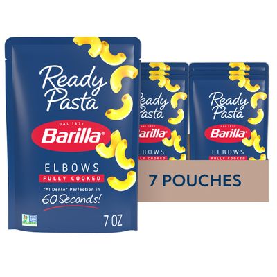 Barilla Ready Pasta, Elbows, 7 oz. Pouch (pack of 7)