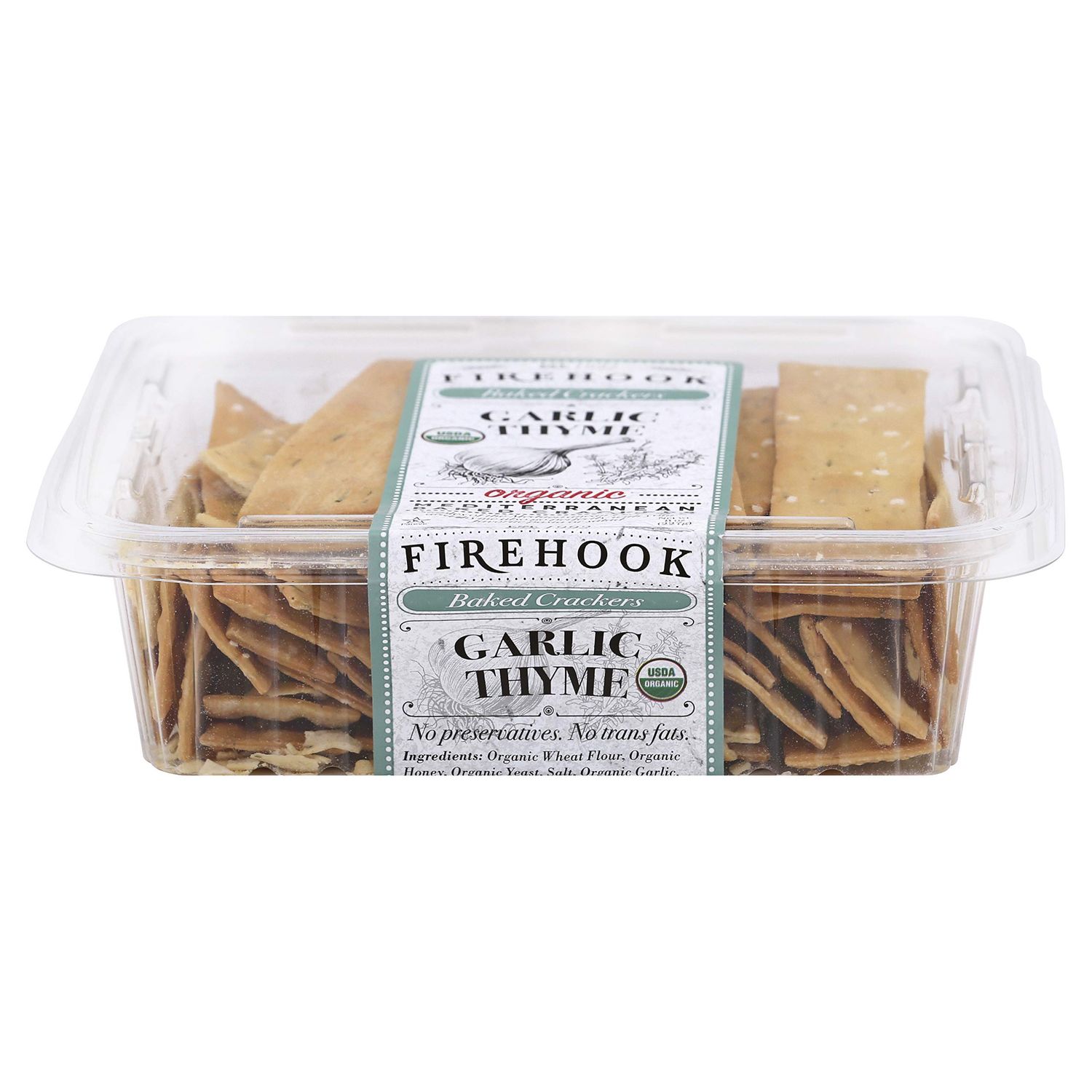 Firehook Cracker Baked Garlic Thyme, 8 Oz
