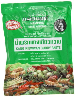 Mae Anong Green Curry Paste, 16-Ounce
