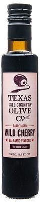 Wild Cherry Balsamic Vinegar - Gourmet Barrel Aged Infused Balsamic Vinegar - Great for Dressing Dipping Glazing - No Artificial Flavors or Added Sugar - Made in Texas (8.5 oz)