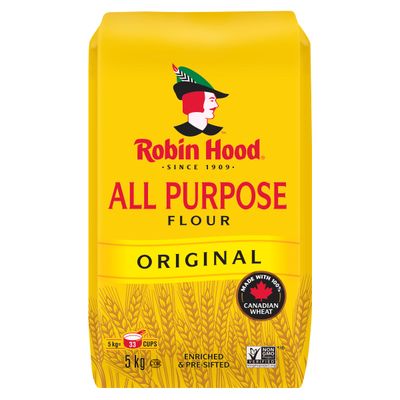 Robin Hood All Purpose Original Flour 5kg bag (Imported from Canada)