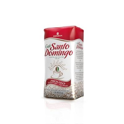 Caf Santo Domingo, 16 oz Bag, Ground Coffee, Medium Roast - Product from the Dominican Republic (Pack of 1)