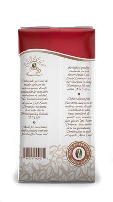 Caf Santo Domingo, 16 oz Bag, Ground Coffee, Medium Roast - Product from the Dominican Republic (Pack of 1)