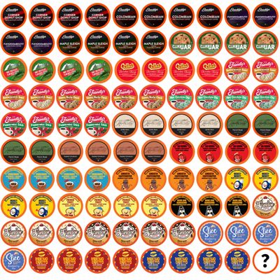 Two Rivers Coffee Mega Coffee Lovers Pods, Compatible with K Cup Brewers Including 2.0, Assorted Variety Sampler Pack, 100 Count